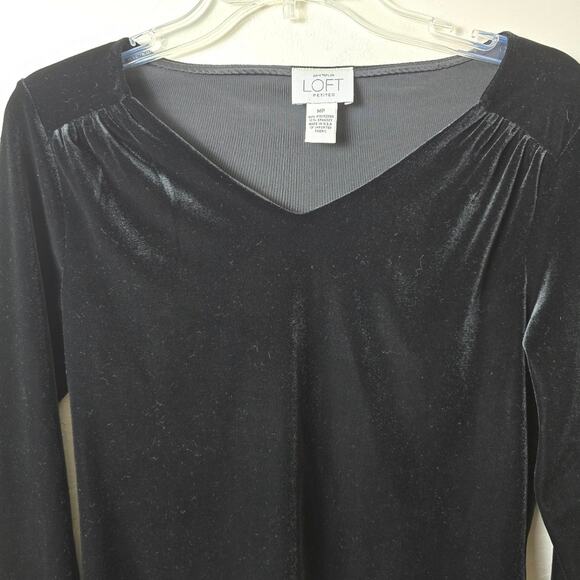 Vtg Black Velvet Top Whimiscal Dark Fairy Gothic Holiday Shimmer Whimisygoth MP - Picture 7 of 13